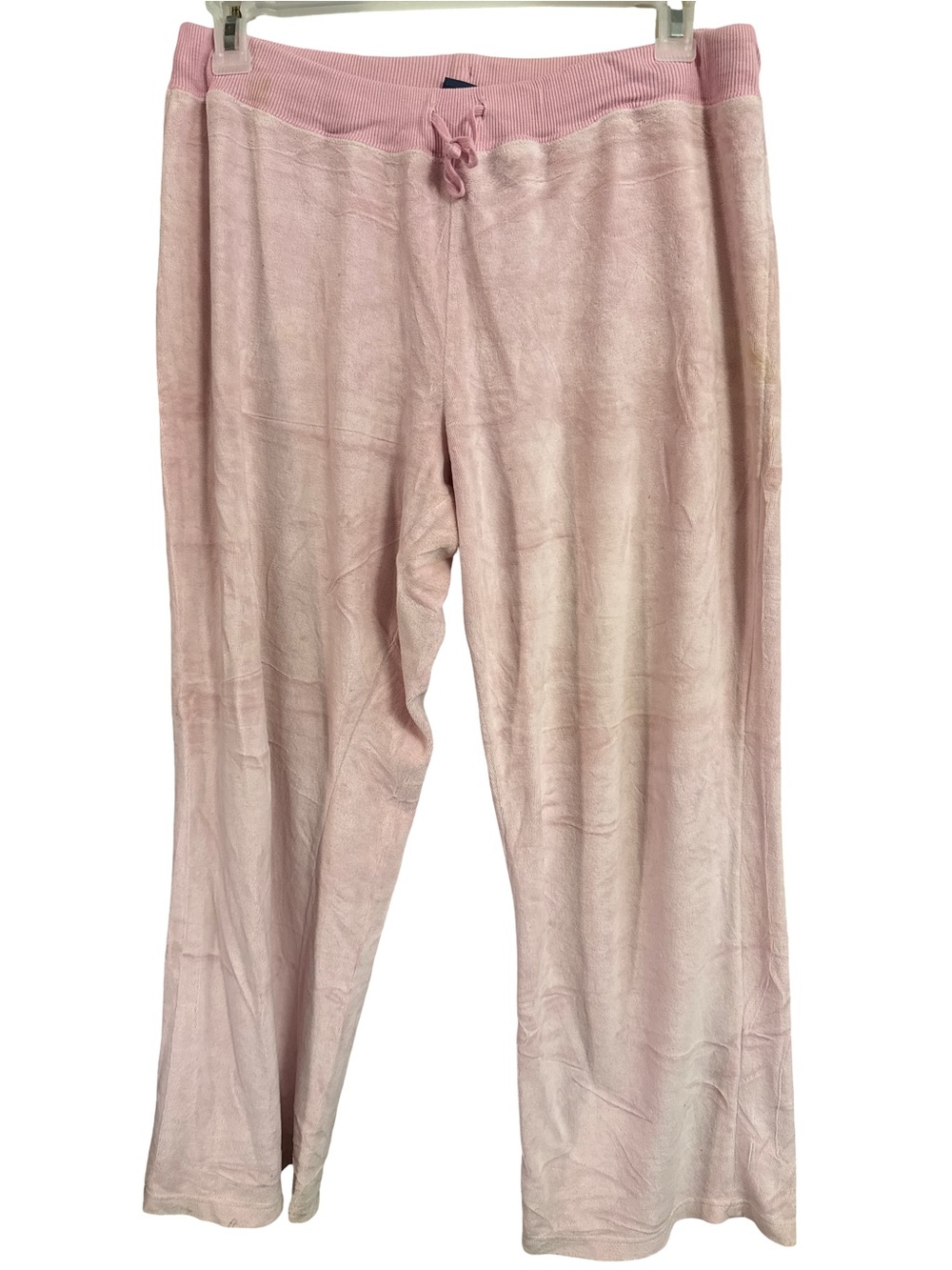Mountain Lake Plush Drawstring Joggers in Light Pink